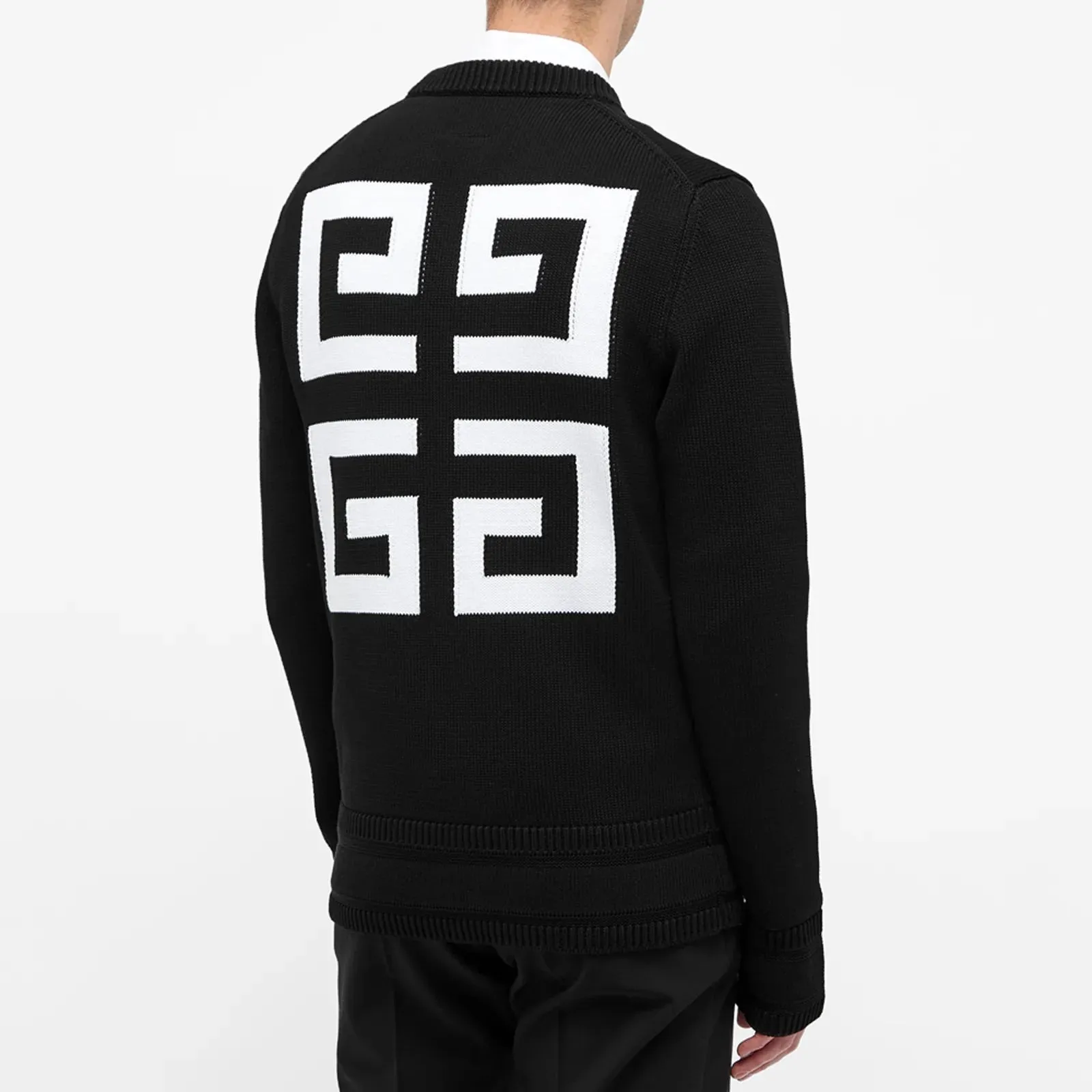 Givenchy 4G Logo Cotton Crew Knit Sweater