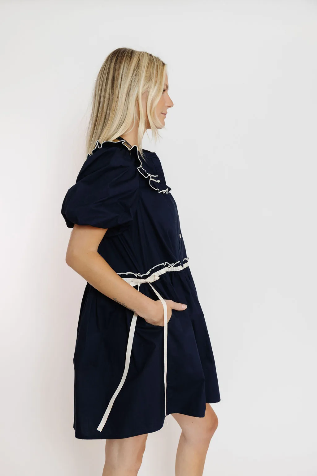 Greene Dress in Navy