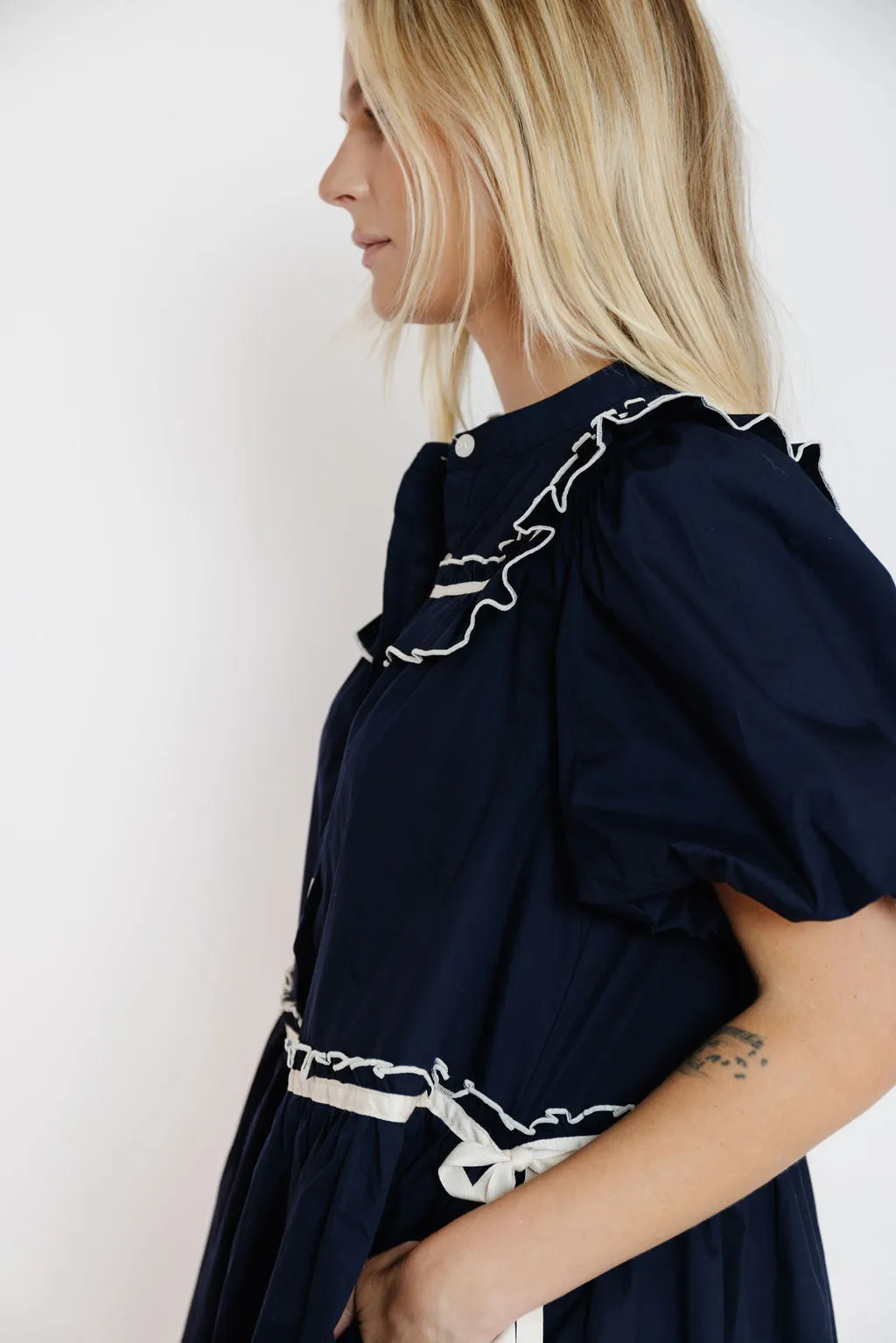 Greene Dress in Navy