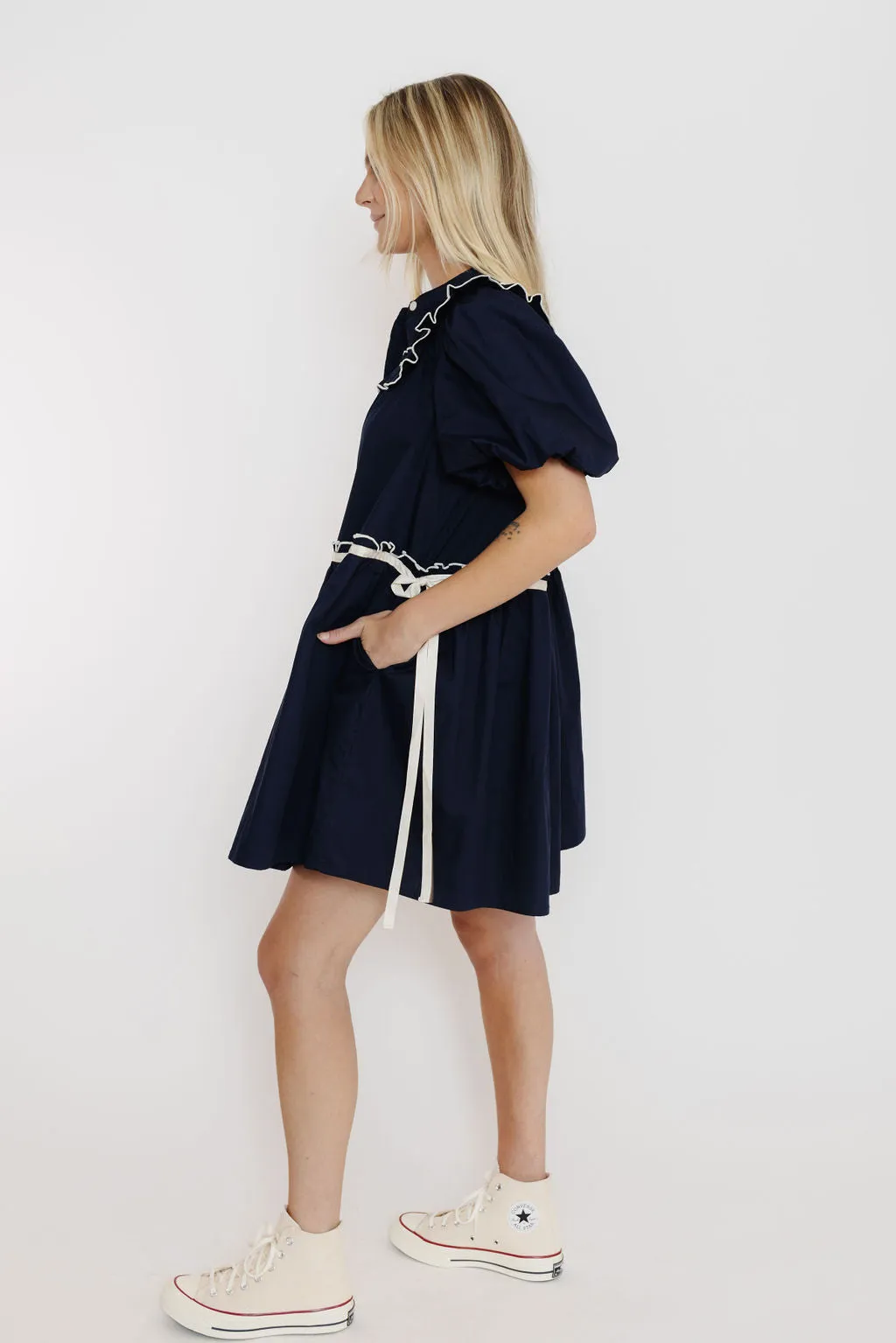 Greene Dress in Navy