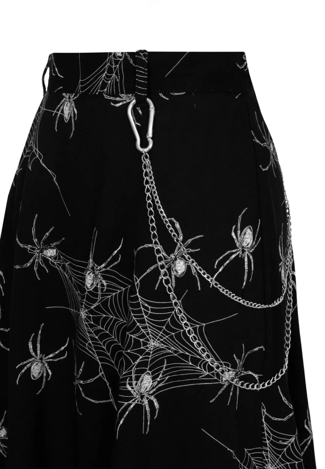 Hellbunny - Grungy Spider - Skirt
