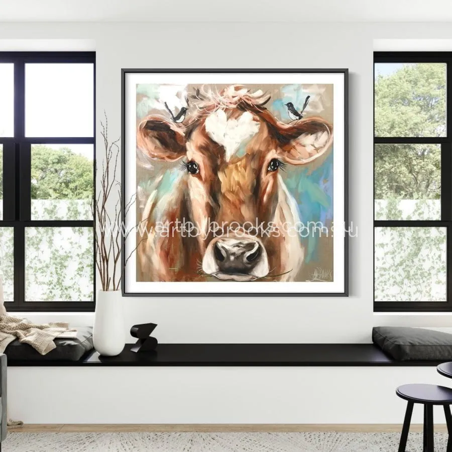 Jersey  and Willy wagtails  - art print