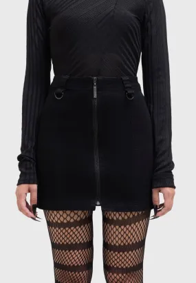 Killstar x Kihilist - Lyra Bodycon Black - Skirt