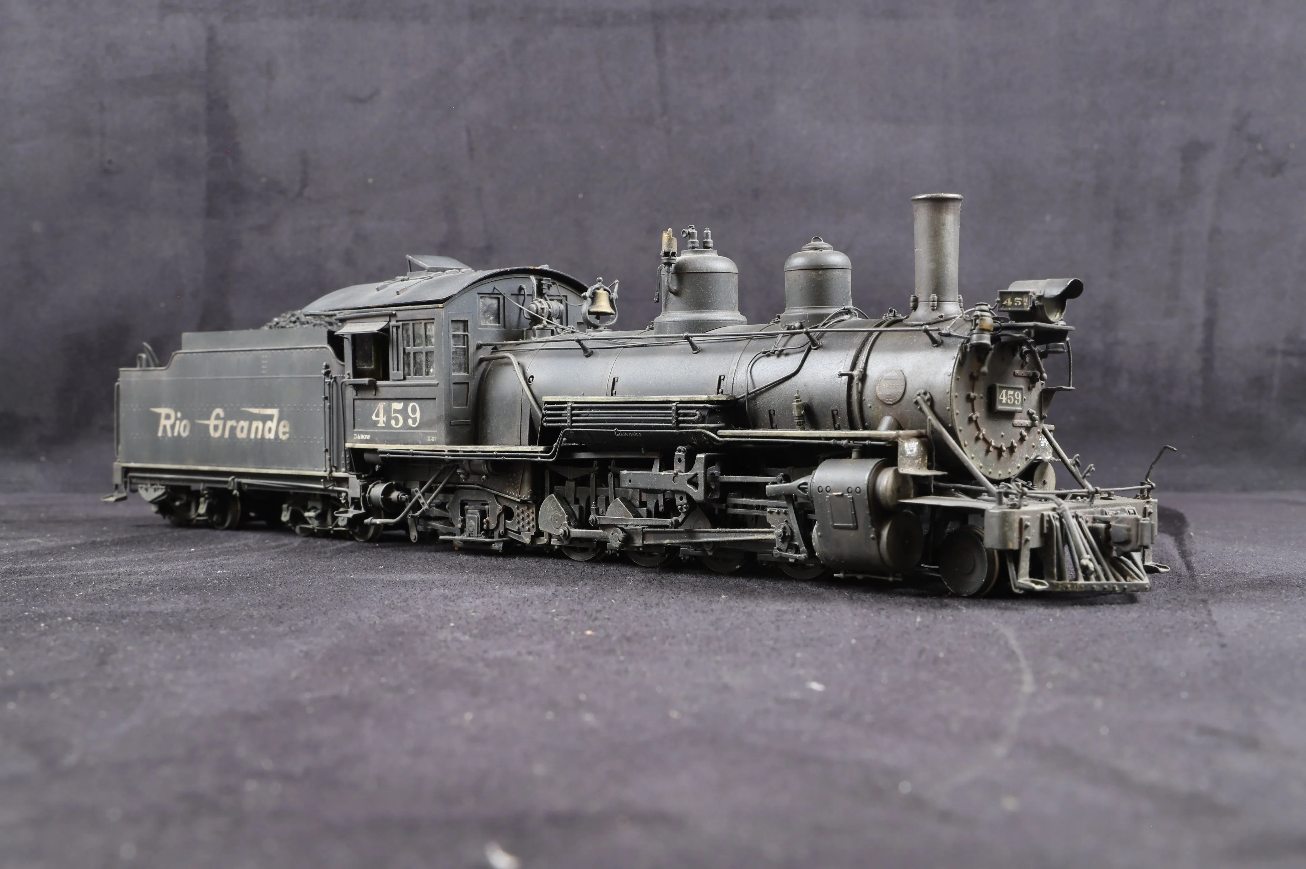 Kodama/PFM On3 D&RGW K-27 2-8-2 '459', Professionally Weathered & Detailed