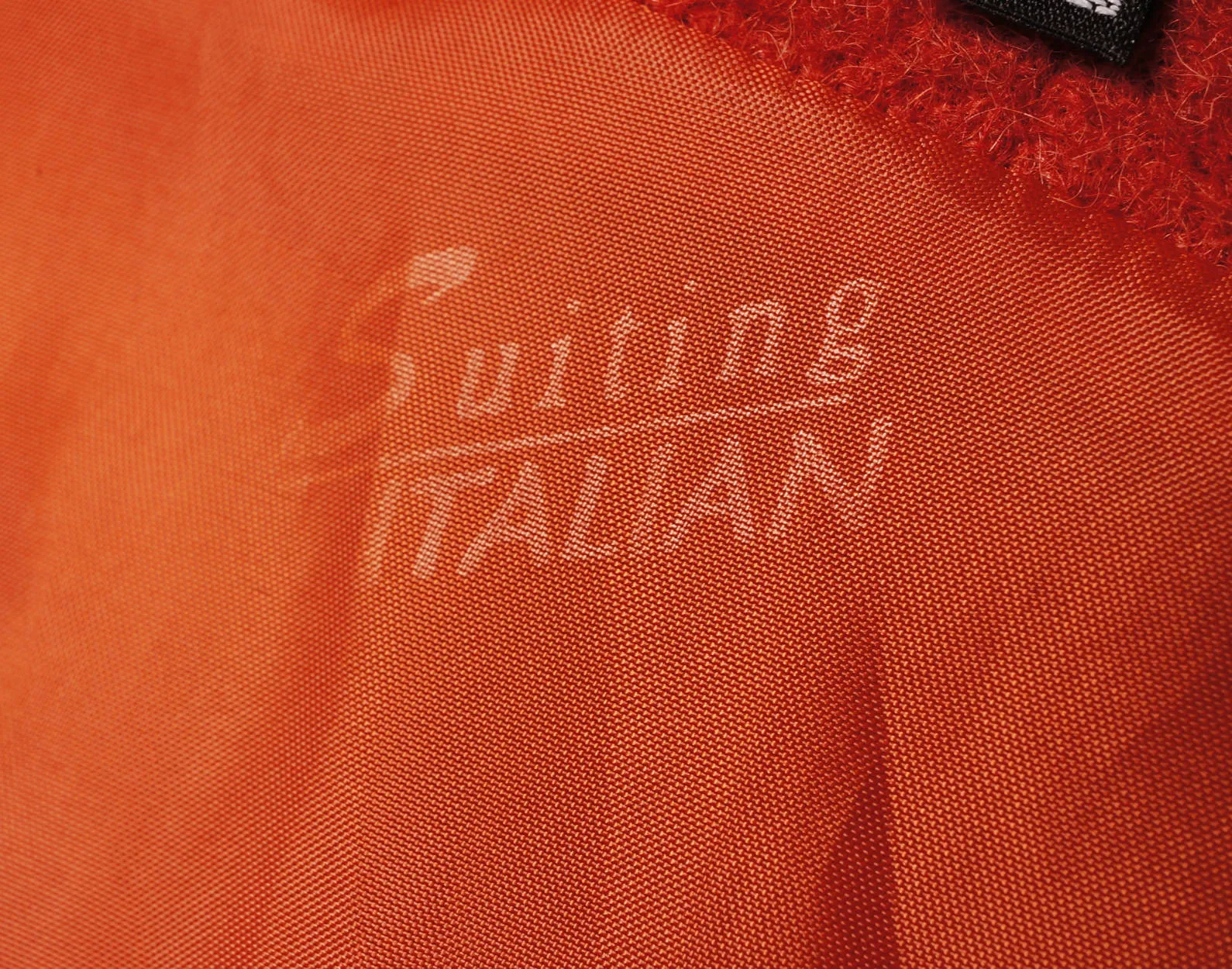 Ladies Wool Outer Jacket Rust Orange & Tan - Alpaca International Wool - L 44