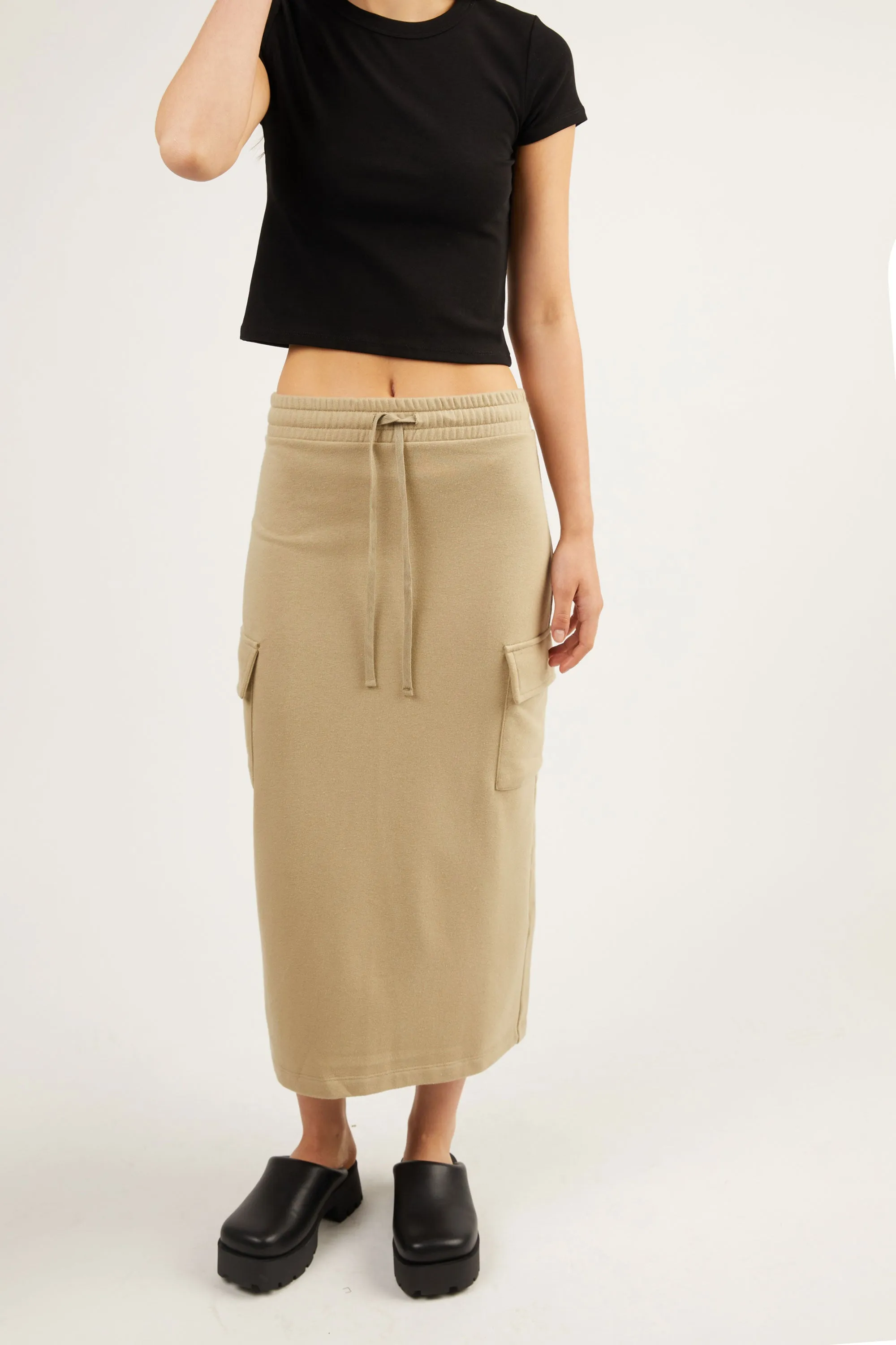 MIDI CARGO SKIRT