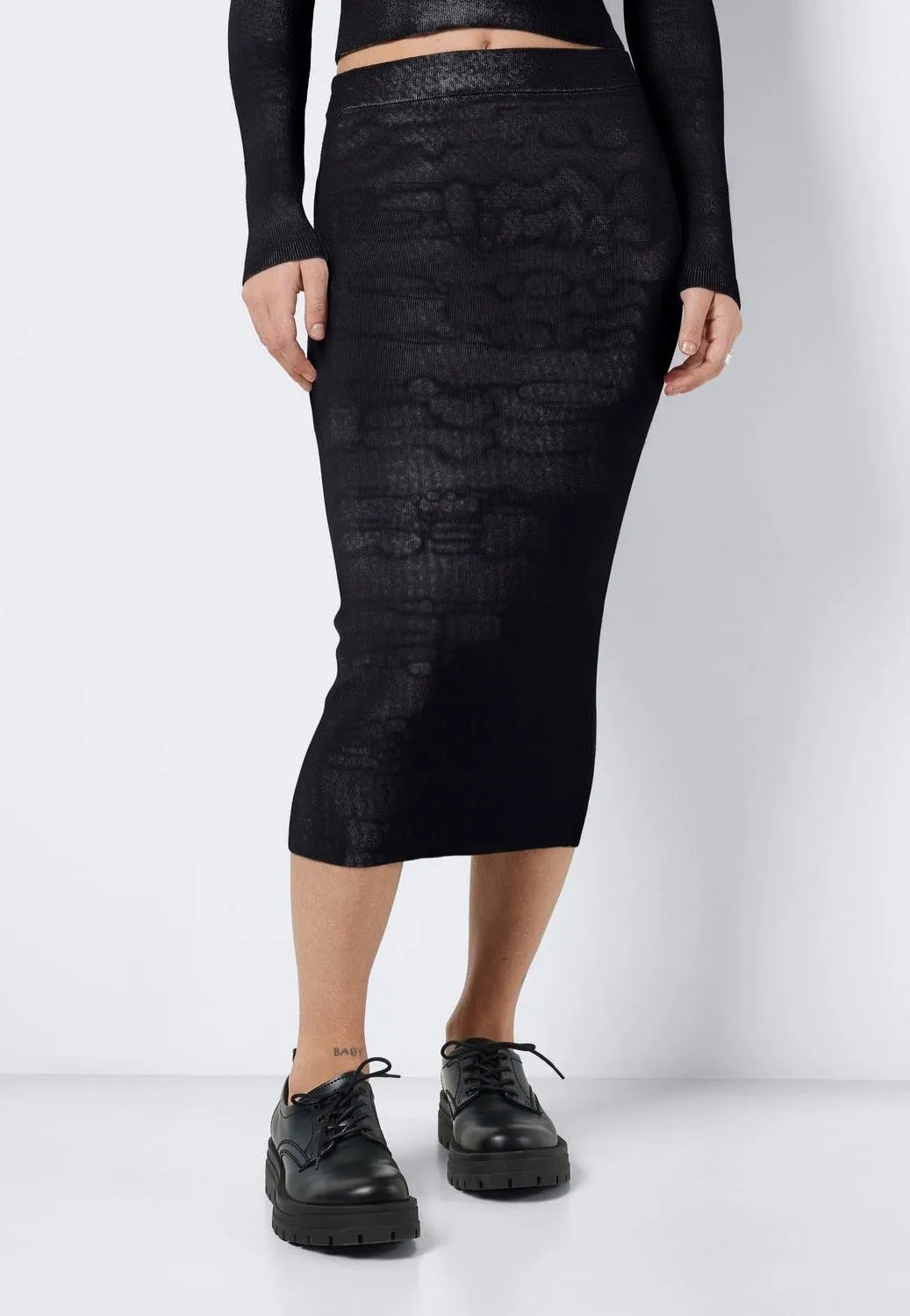 Noisy May - Jaz Midi Black - Skirt