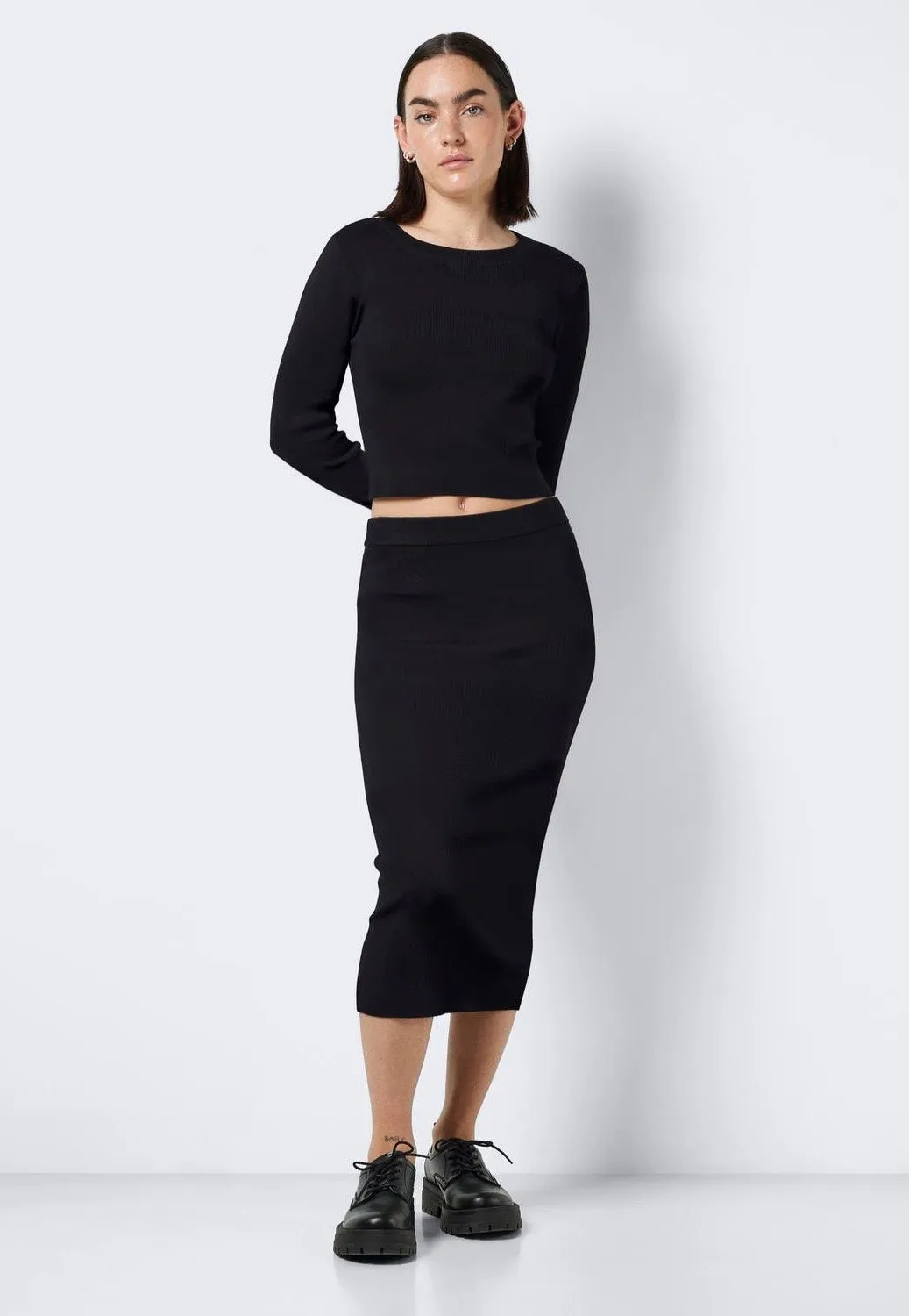 Noisy May - Jaz Midi Black - Skirt