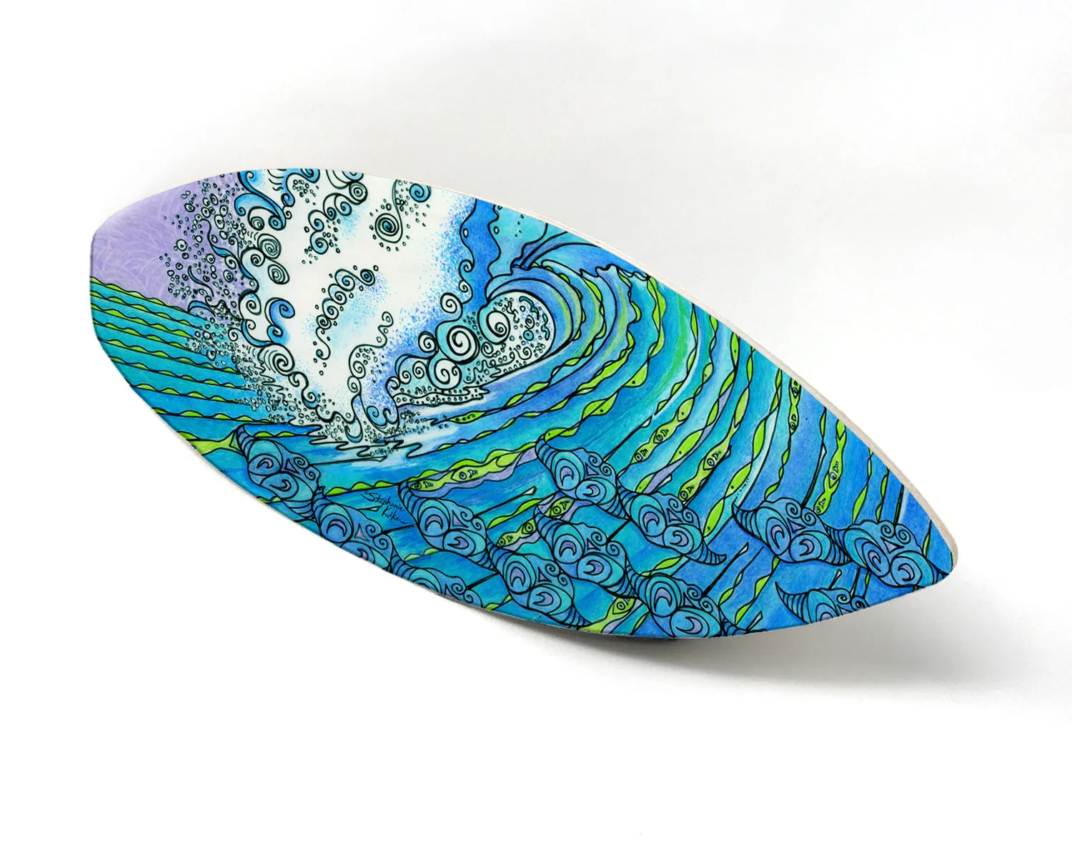 Ocean Life Surfboard Wall Art