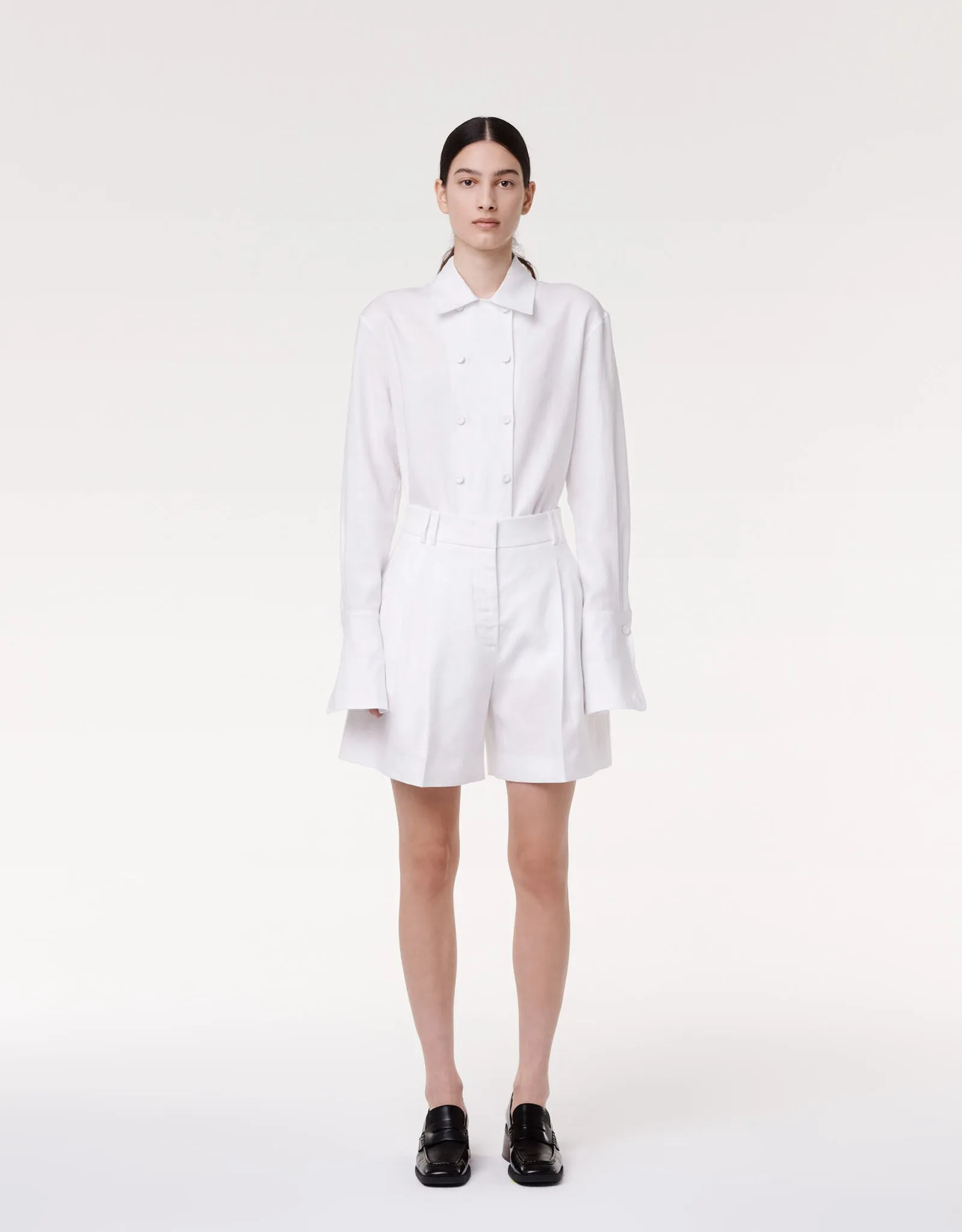 Pleated Shorts