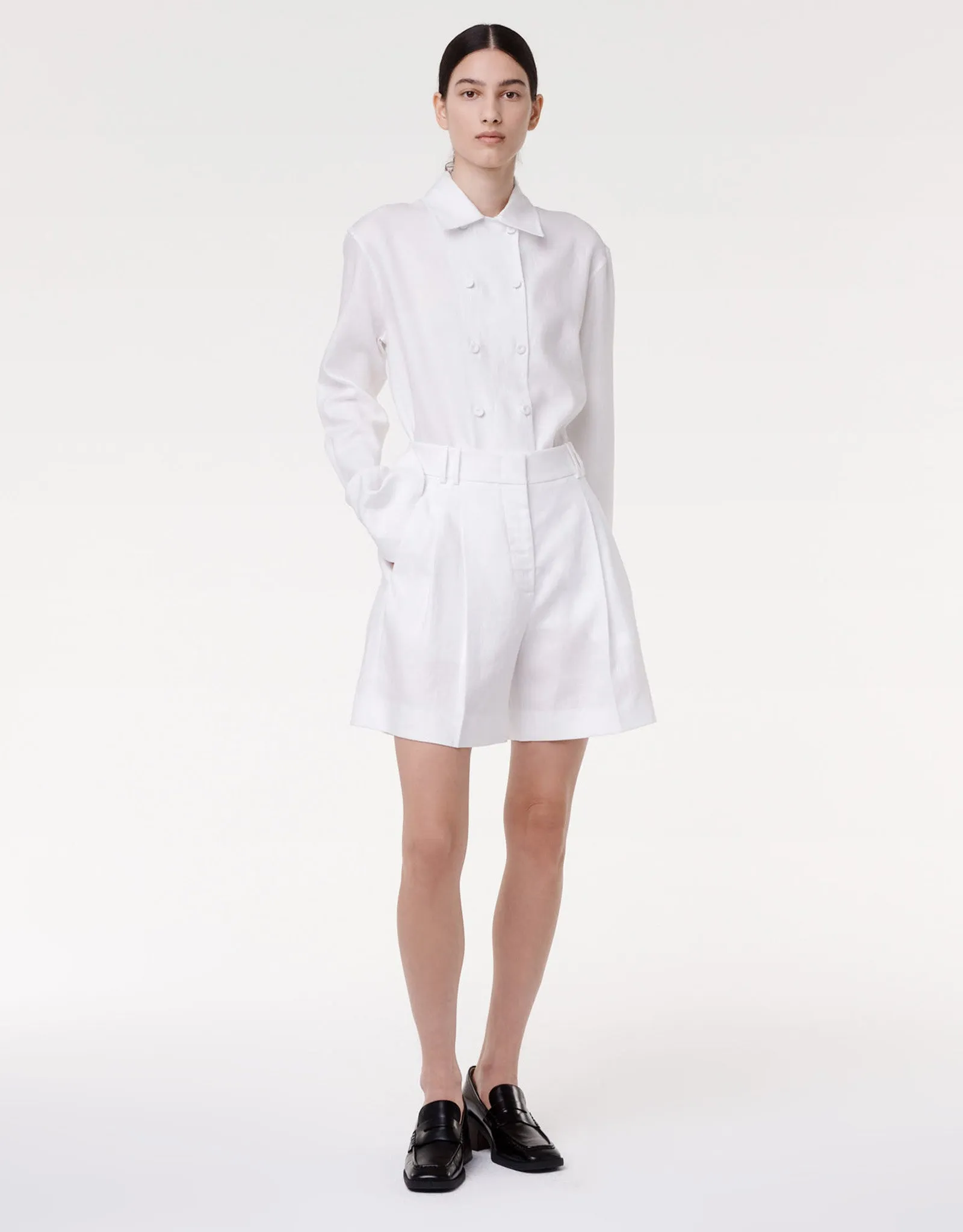 Pleated Shorts