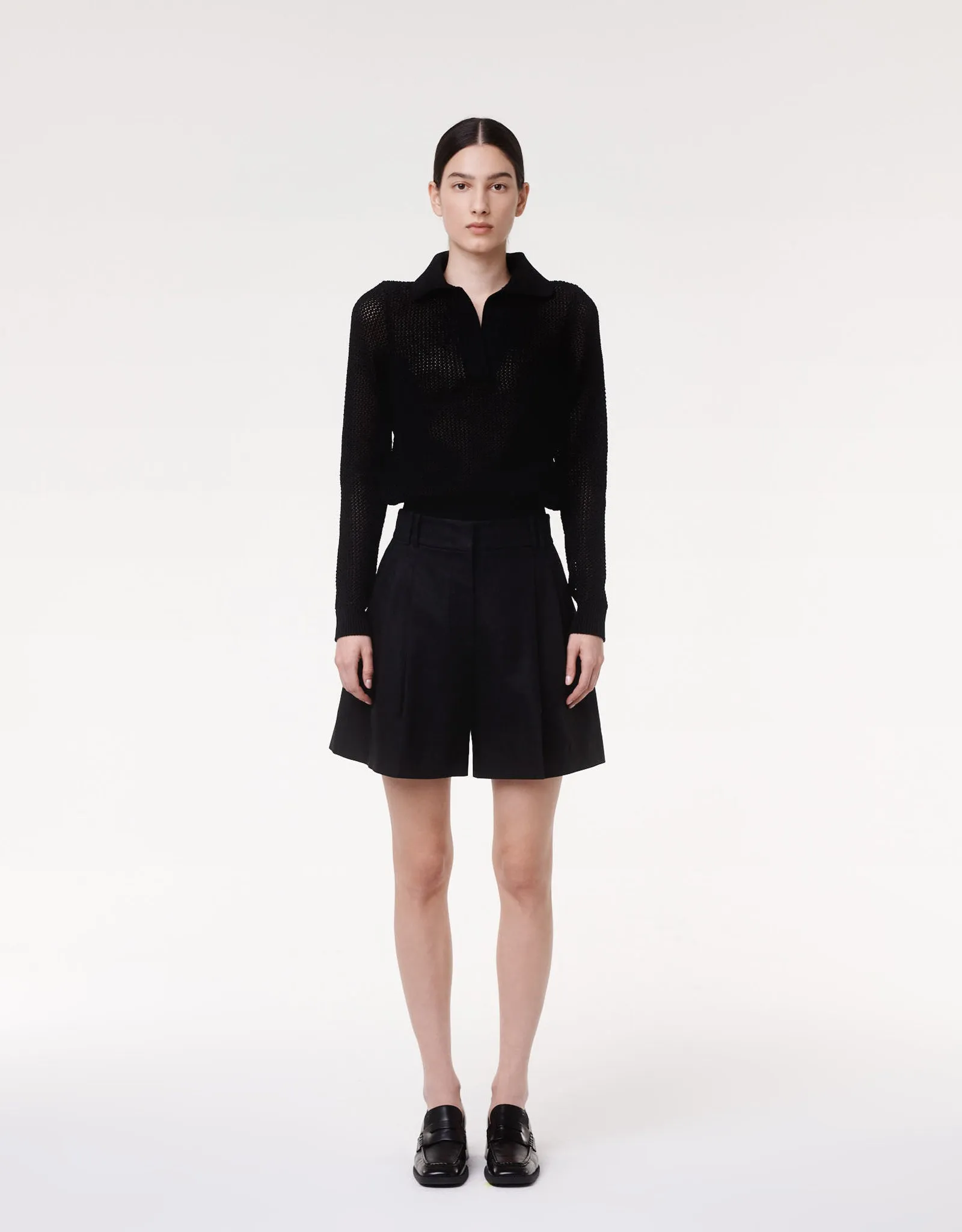 Pleated Shorts