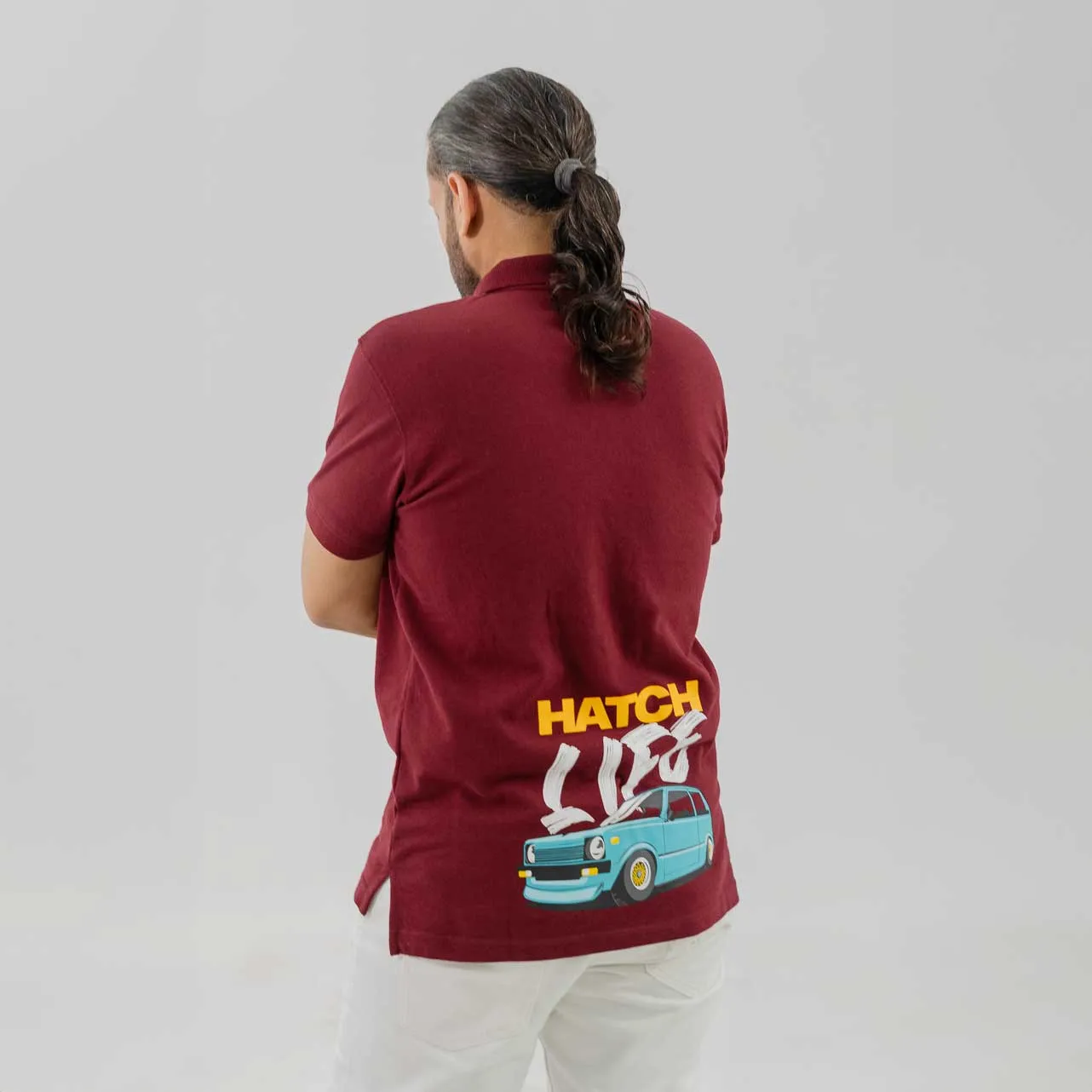 Polo Republica Men's PakWheels Hatch Life Printed Short Sleeve Polo Shirt