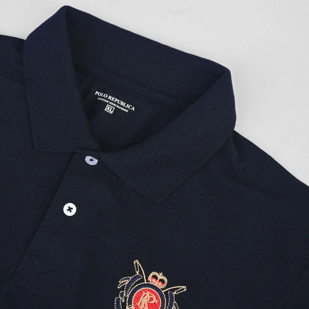 Polo Republica Men's PRC Crest & 4 Embroidered Polo Shirt