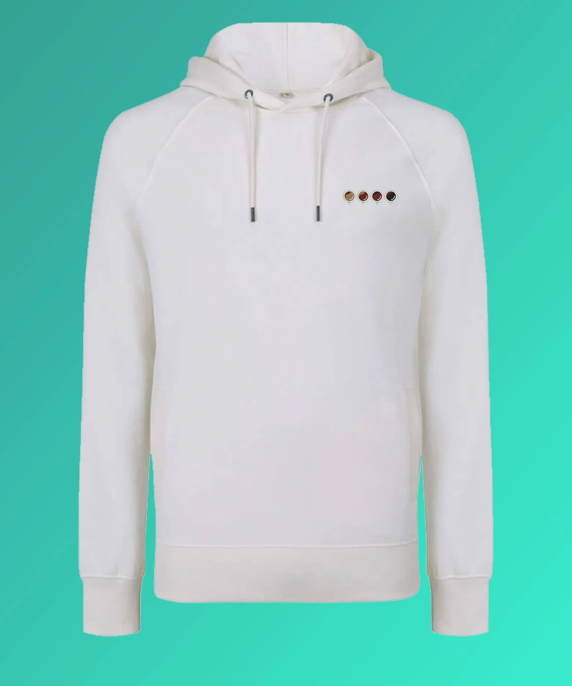 Quattro Espressi | Bestickter Bio Baumwoll Frauen Hoodie