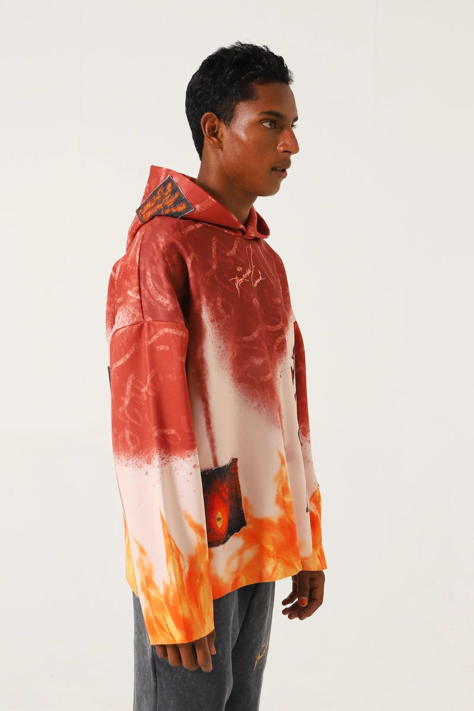 "THIS IS LIFE" ABSTRACT HOODIE