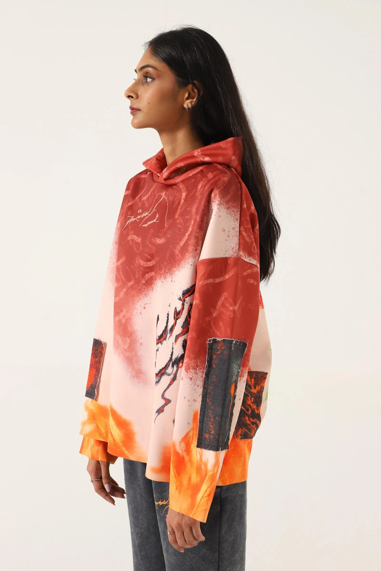 "THIS IS LIFE" ABSTRACT HOODIE