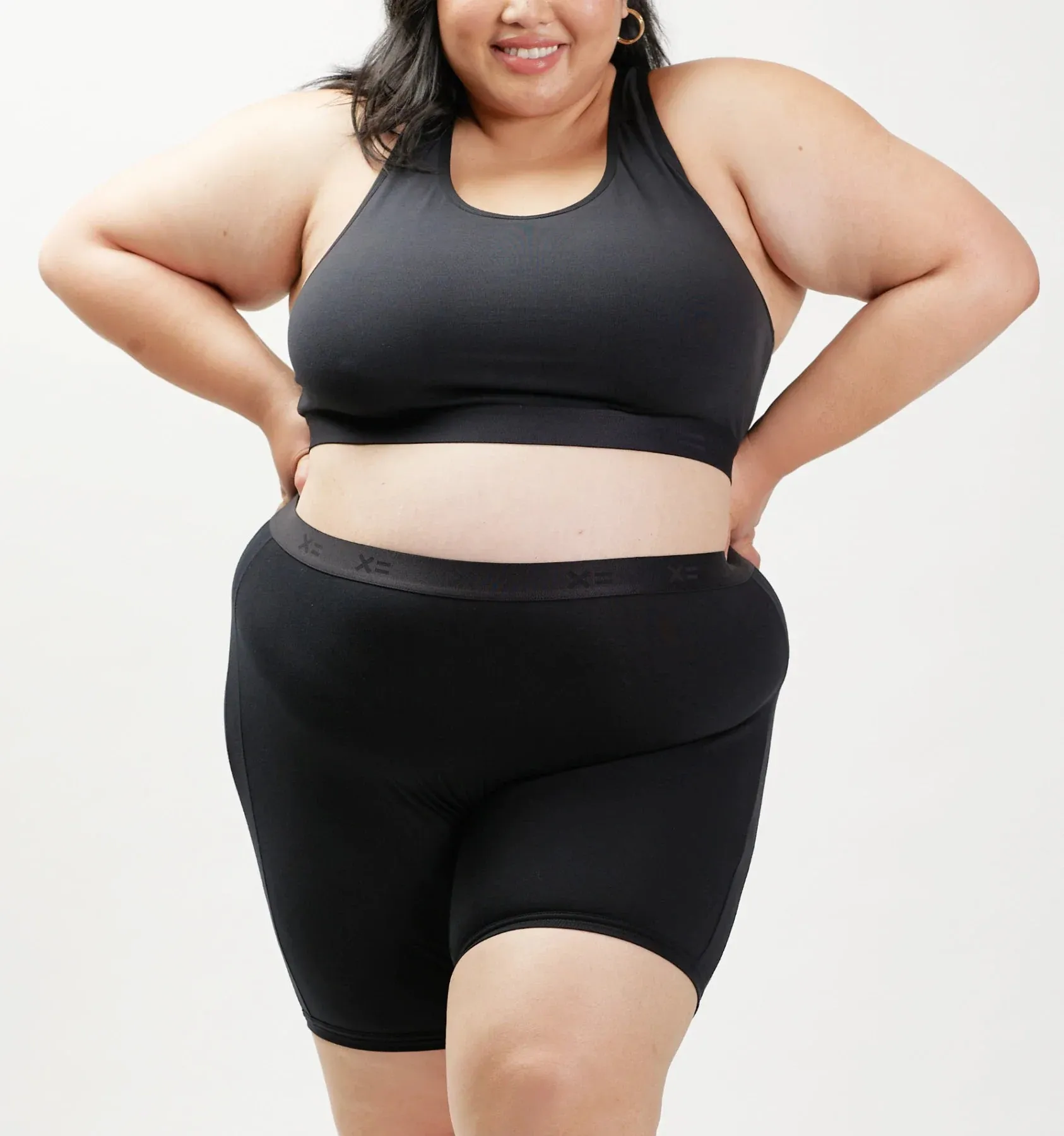 Racerback Soft Bra - Black Logo