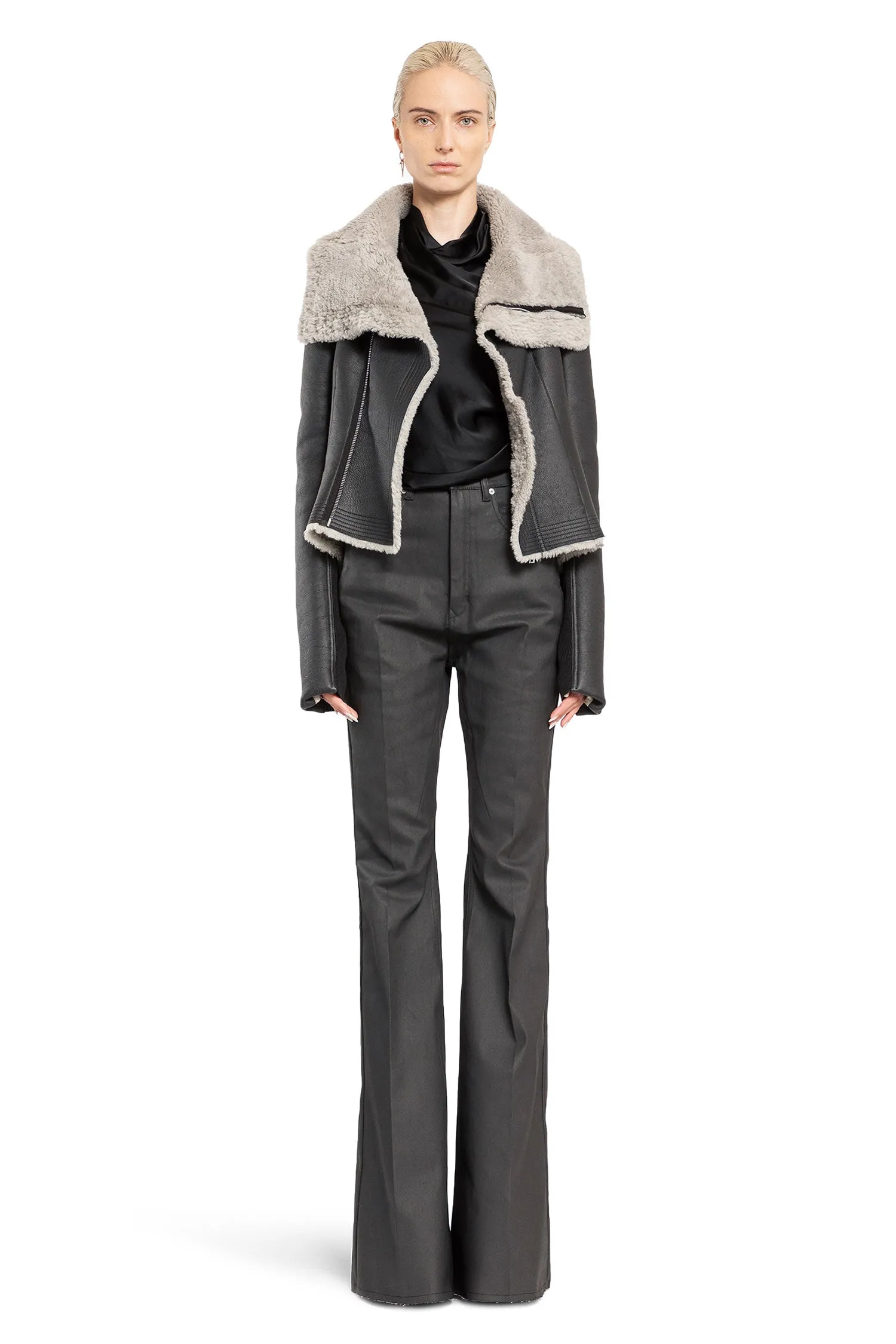 RICK OWENS WOMAN BLACK JACKETS