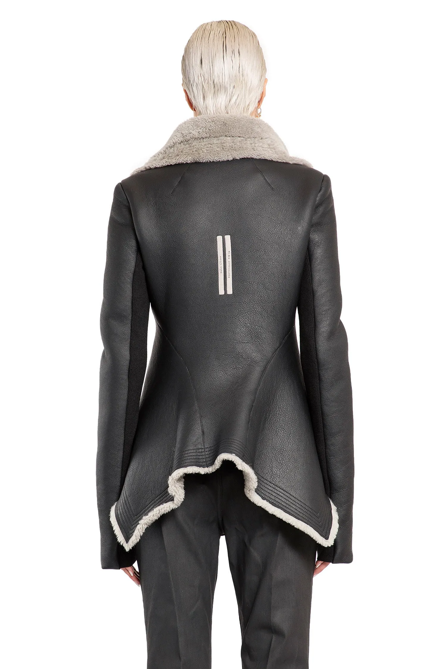 RICK OWENS WOMAN BLACK JACKETS