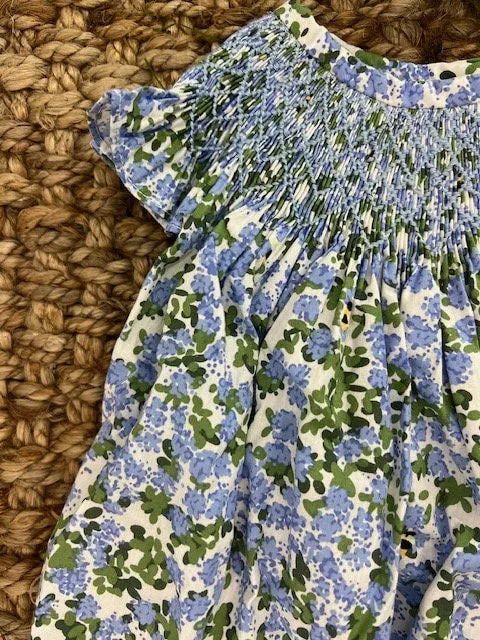 Smocked Hydrangea Romper