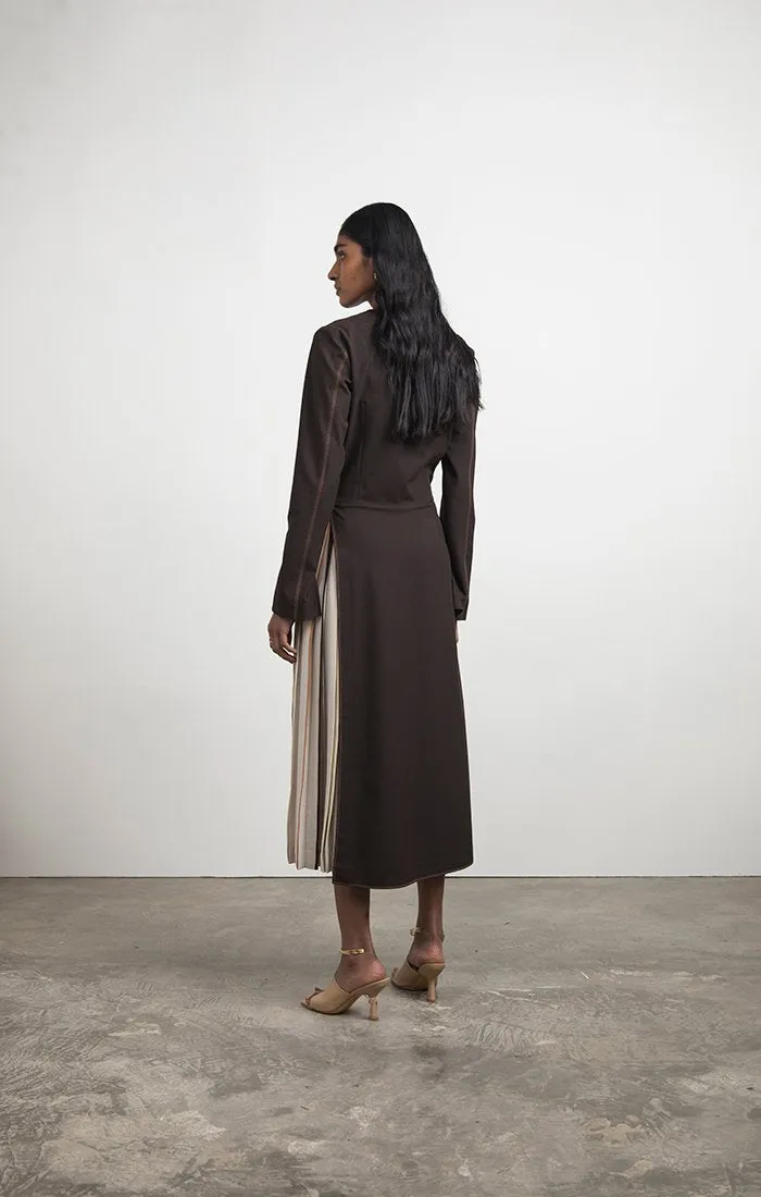 Statement Pleated Skirt Dress