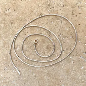Sterling Silver Chain - Snake 1mm