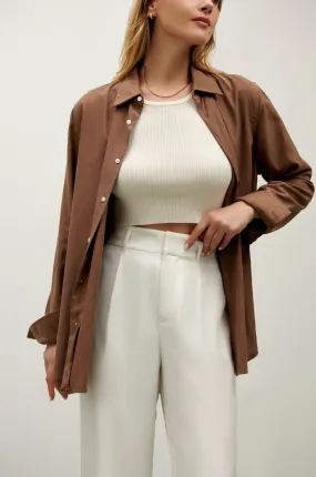 The Willow Wide Leg Pant- White