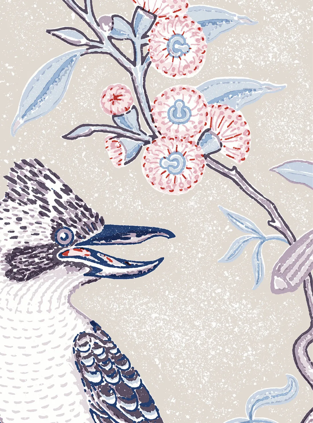 Tree of Life Ivory Wallpaper Swatch Sample