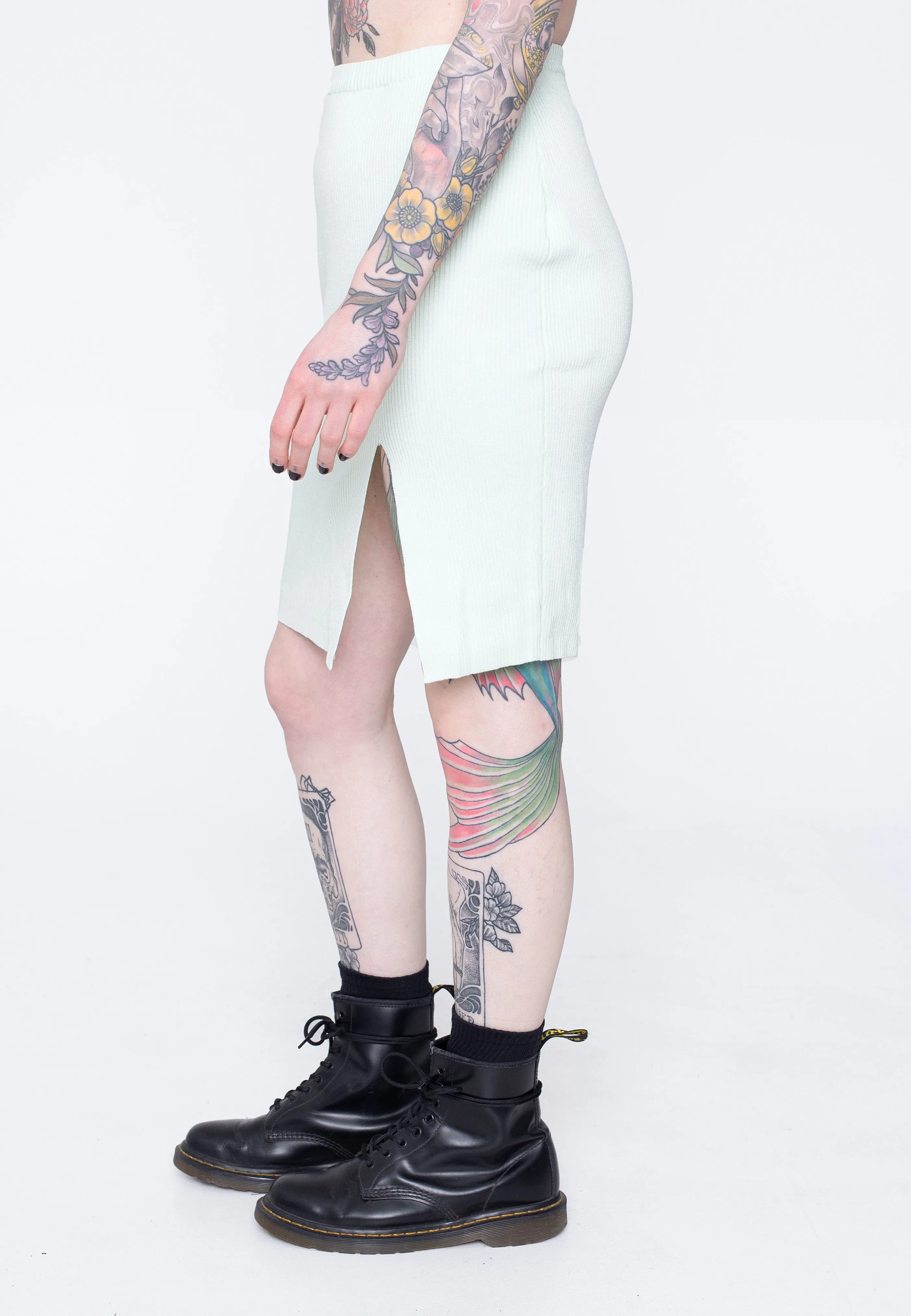 Urban Classics - Ladies Rib Knit Lightmint - Skirt
